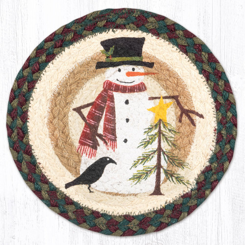 10" Snowman with Tree Trivet MSPR-508