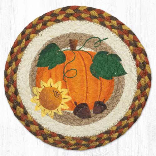 10" Pumpkin Sunflower Trivet MSPR-655