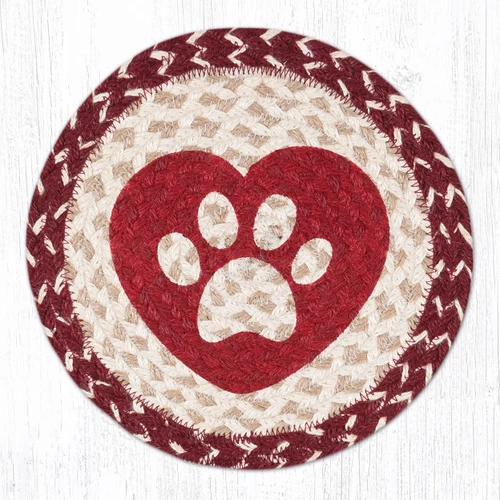 10" Heart Paw Trivet MSPR-9-117