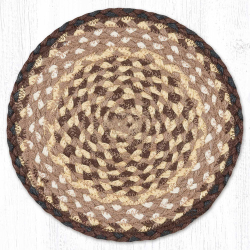 10" Chocolate/Natural Trivet MS-017