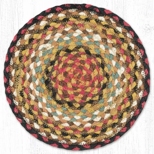 10" Burgundy/Mustard/Ivory Trivet MS-319