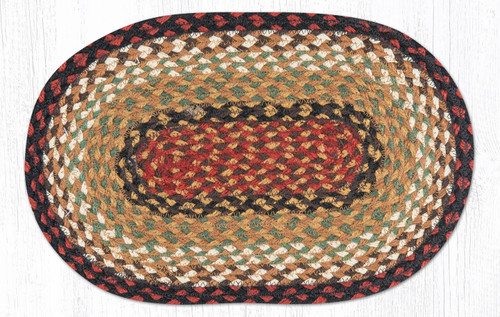 10"x15" Burgundy/Mustard Miniature Swatch MS-019