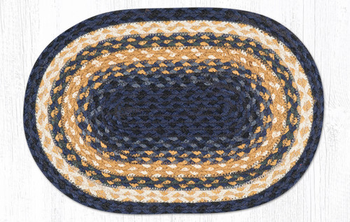 10"x15" Light & Dark Blue/Mustard Miniature Swatch MS-079