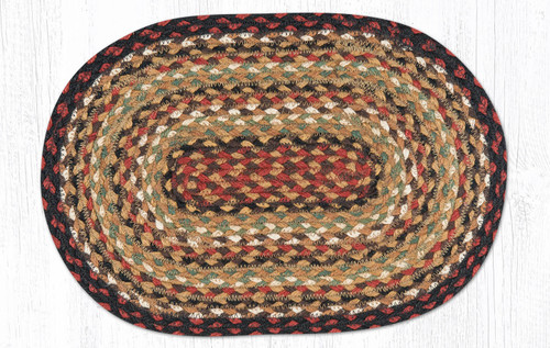 10"x15" Burgundy/Mustard/Ivory Miniature Swatch MS-319