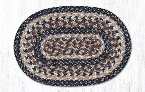 10"x15" Black/Tan Miniature Swatch MS-9-093