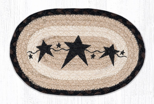 7.5"x11" Primitive Star Black Swatch" OMSP-313