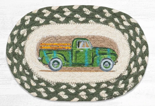 7.5"x11" Vintage Green Truck Swatch" OMSP-338