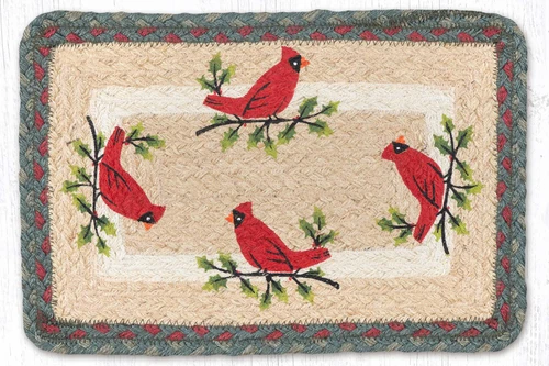9.5"x13.5" Holly Cardinal Trivet PP-025