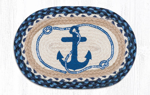 10"x15" Navy Anchor Miniature Swatch MSP-443