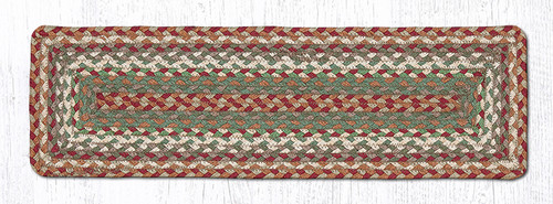 8.25"x27" Buttermilk/Cranberry Stair Tread C-413