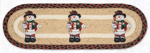 8.25"x27" Snowman with Top Hat Stair Tread ST-OP-081