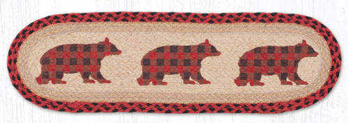 8.25"x27" Flannel Bear Stair Tread ST-OP-396