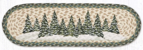 8.25"x27" Holiday Village Trees Stair Tread ST-OP-419
