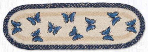 8.25"x27" Blue Swallowtail Stair Tread ST-OP-9-921
