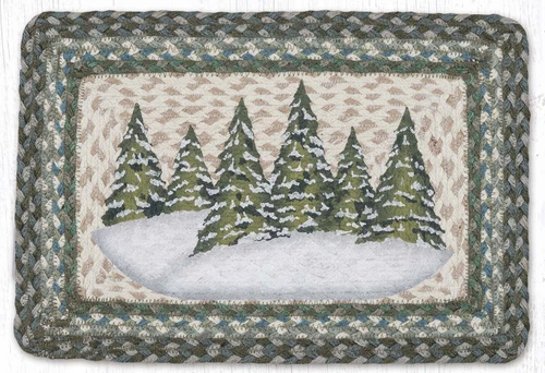 11.75"x17.5" Holiday Village Trees Placemat PP-419