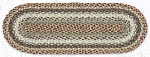 13"x36" Buttermilk/Cranberry Table Runner C-413