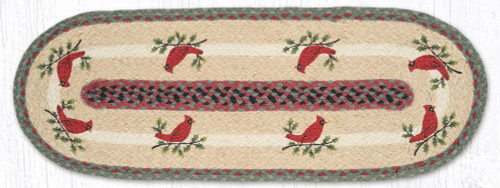 13"x36" Holly Cardinal Table Runner OP-025