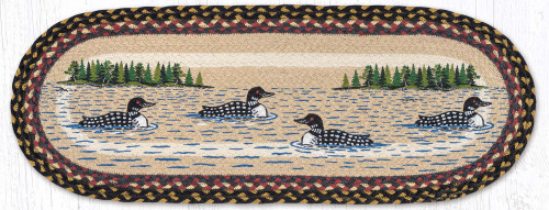 13"x36" Loon Patch Table Runner OP-043