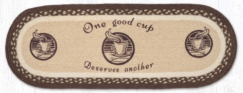 13"x36" One Good Cup Table Runner OP-133