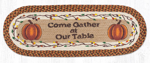 13"x36" Come Gather at our Table Table Runner OP-222