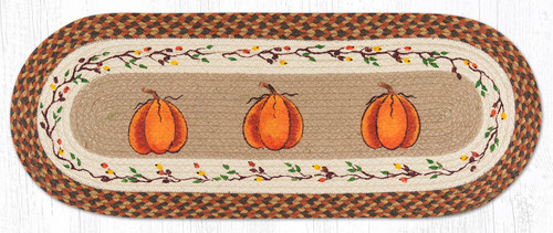 13"x36" - 13"x48" Harvest Pumpkin Table Runner OP-222