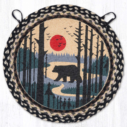 15.5" Bear Scene Chair Pad CH-430