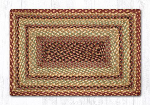Burgundy/Gray/Cream Oblong Rug RC-357