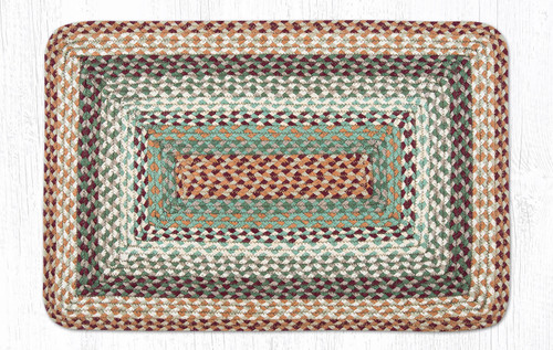 Buttermilk/Cranberry Oblong Rug RC-413