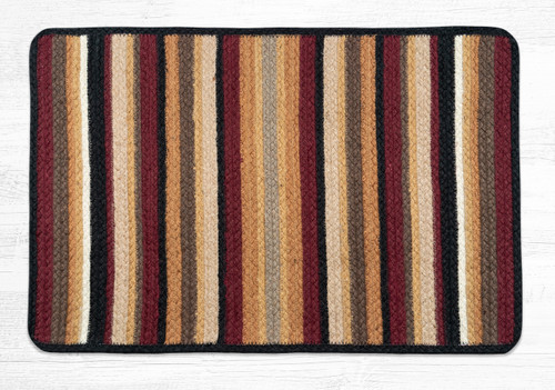 Burgundy/Black/Golden Rod Oblong Rug VR-371