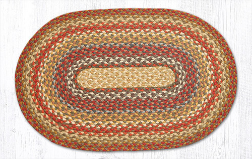20"x30"-5'x8' Honey/Vanilla/Ginger Oval Rug C-300