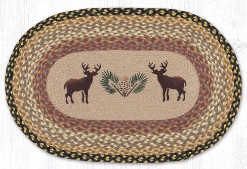20"x30" Deer/Pinecone Rug OP-057
