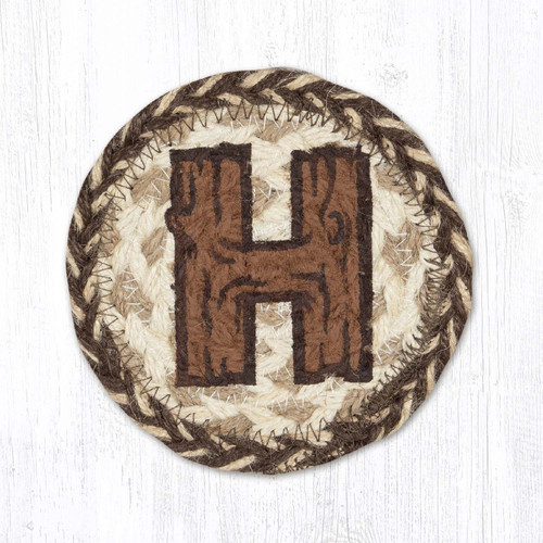 5" Rustic H Coaster IC-9-870