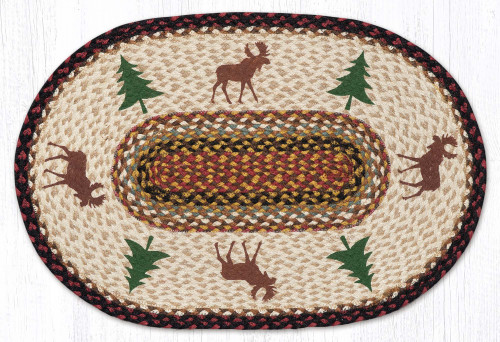 20"x30" Moose and Tree Rug OP-319