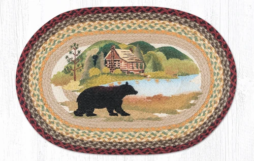 20"x30" Cabin Bear Rug OP-395