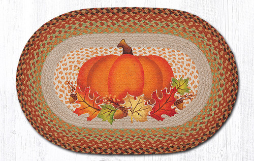 20"x30" Pumpkin Leaf Rug OP-438