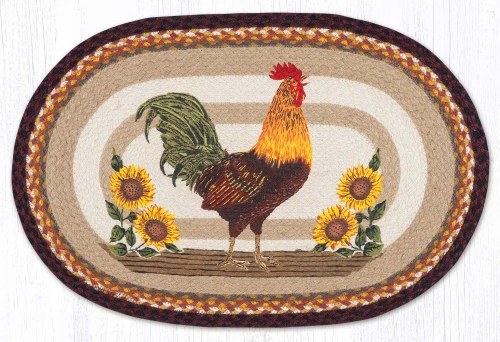20"x30" Sunflower Rooster Rug OP-471