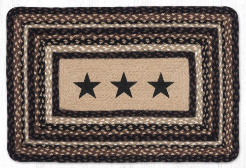 20"x30" Black Stars Rug PP-313