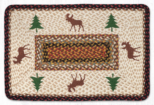 20"x30" Moose and Tree Rug PP-319