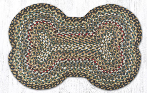 Fir/Ivory Dog Bone Rug DB-051