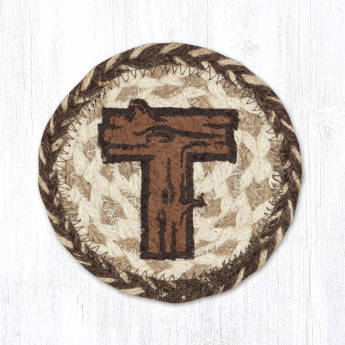 5" Rustic T Coaster IC-9-870