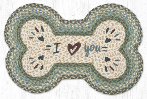 I Heart You Dog Bone Rug DBP-419