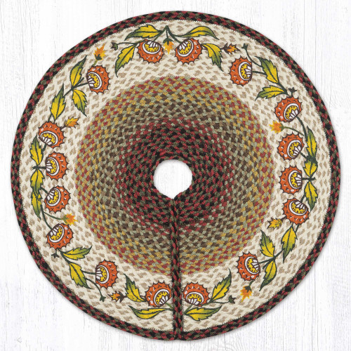 30" Holiday Floral Tree Skirt TSP-081
