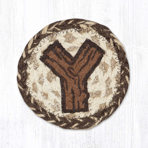 5" Rustic Y Coaster IC-9-870