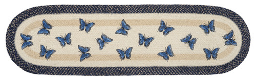 13"x48" Blue Swallowtail Table Runner OP-9-921