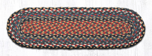 8.25"x27" Burgundy/Blue/Gray Stair Tread C-043