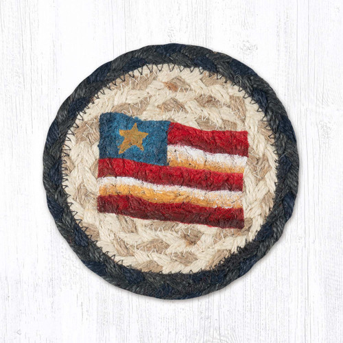 5" Primitive Star Flag Coaster IC-015