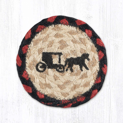 5" Amish Buggy Coaster IC-019