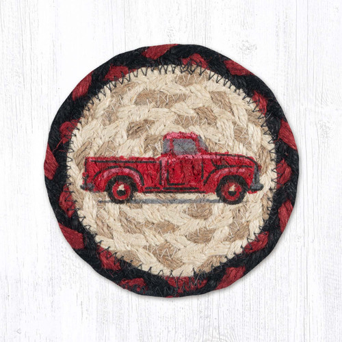 5" Vintage Red Truck Coaster IC-019