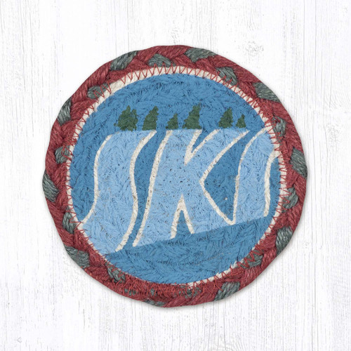 5" Red Ski Jacket Coaster IC-025