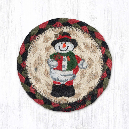 5" Snowman in Top Hat Coaster IC-081